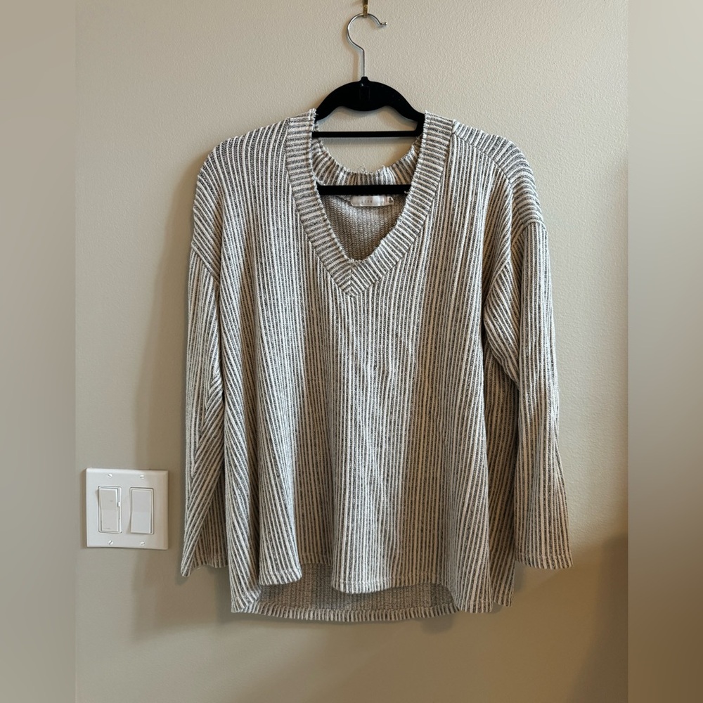 Black and white sweater